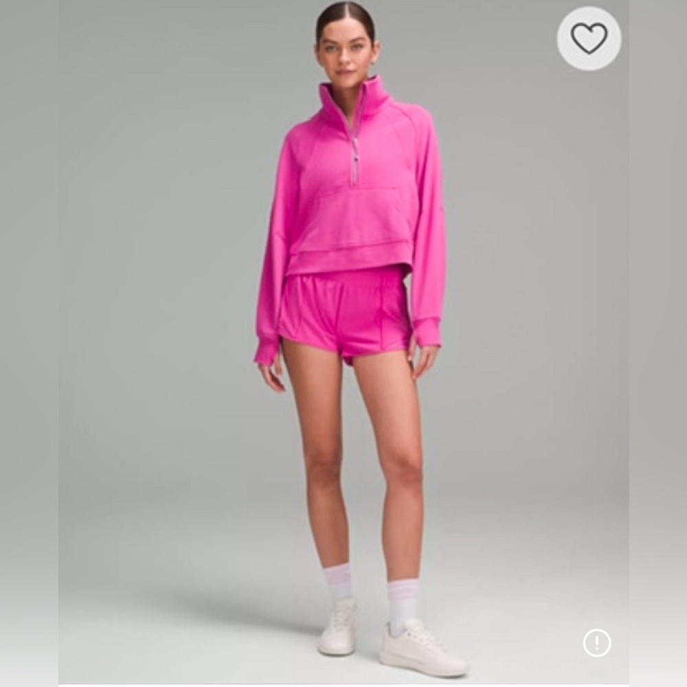 NWT Lululemon Scuba Oversized Funnel-Neck Half Zip in Pow Pink Tone Size XS/S - Picture 2 of 11